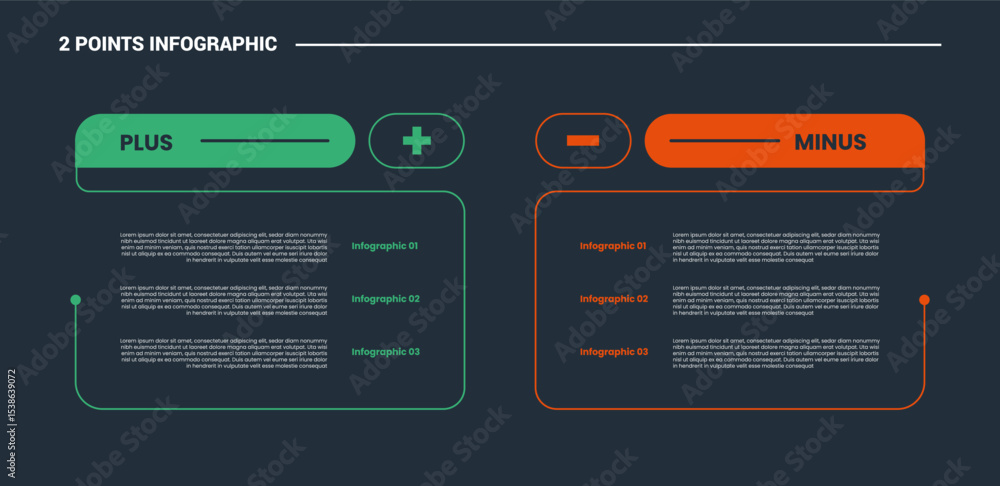 Poster comparison choice infographic process diagram with open box container line cut with outline style ve