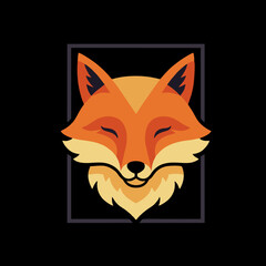 Obraz premium Charming Fox Character Design: Whimsical Animal for Children's Media