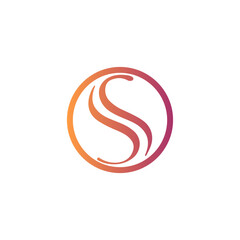 Modern abstract letter S logo in vector.
