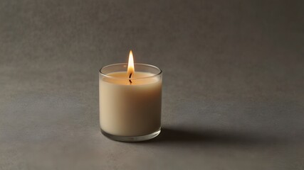 Candle decoration on a spacious background, free space for product
