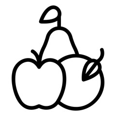 fruit Line Icon