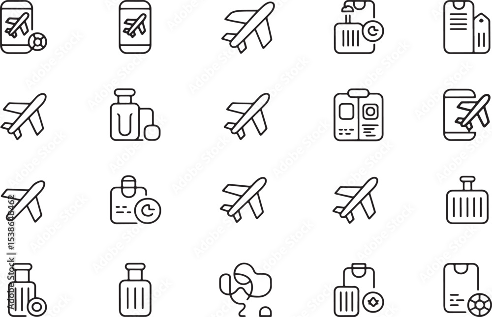 Poster collection of web design vector icons and symbols for internet business