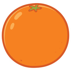 Orange vector illustration, simple design