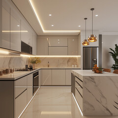 modern kitchen interior