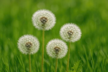 Detailed close-up of a Dandelions plant