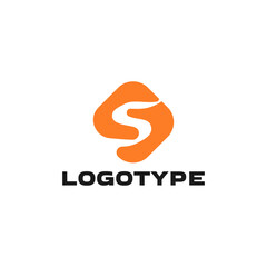 Modern abstract letter S logo in vector.