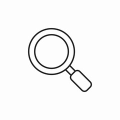 search lens icon sign vector