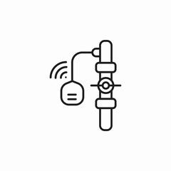 water valve wireless control icon sign vector