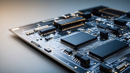 Design in the concept of electronic circuit boards focusing on layout and functionality.