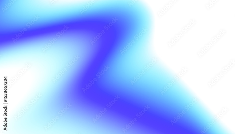 Poster Overlay abstract blue gradient on transparent background. Elegance wavy gradient