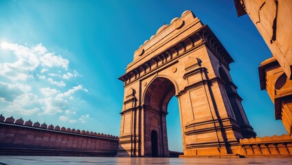 Obraz premium Close-up image of Gateway of India in Mumbai Maharashtra.