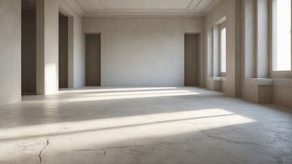 Obraz premium Empty interior space. All textures and maps are created from my own photos.