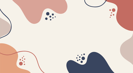 Playful Abstract Scattered Shapes
