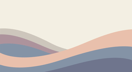 Serene Abstract Wavy Landscape