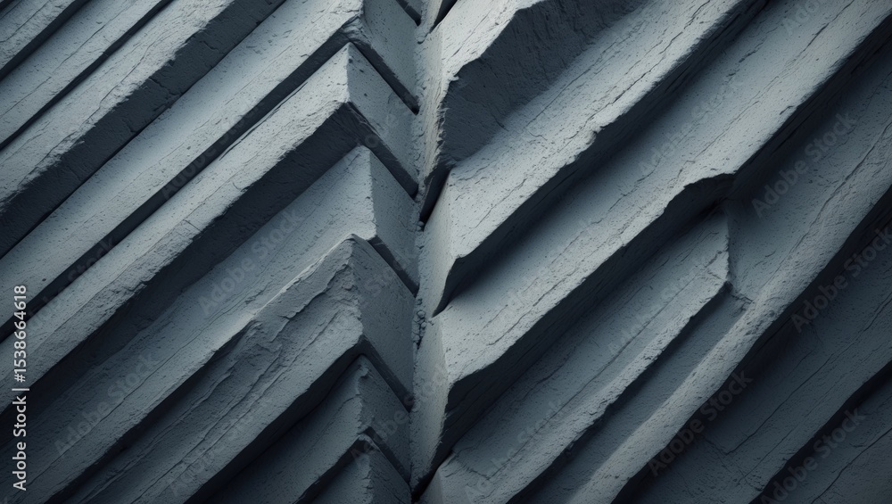Poster a detailed close-up of a weathered concrete surface highlighting a network of cracks and fissures. t