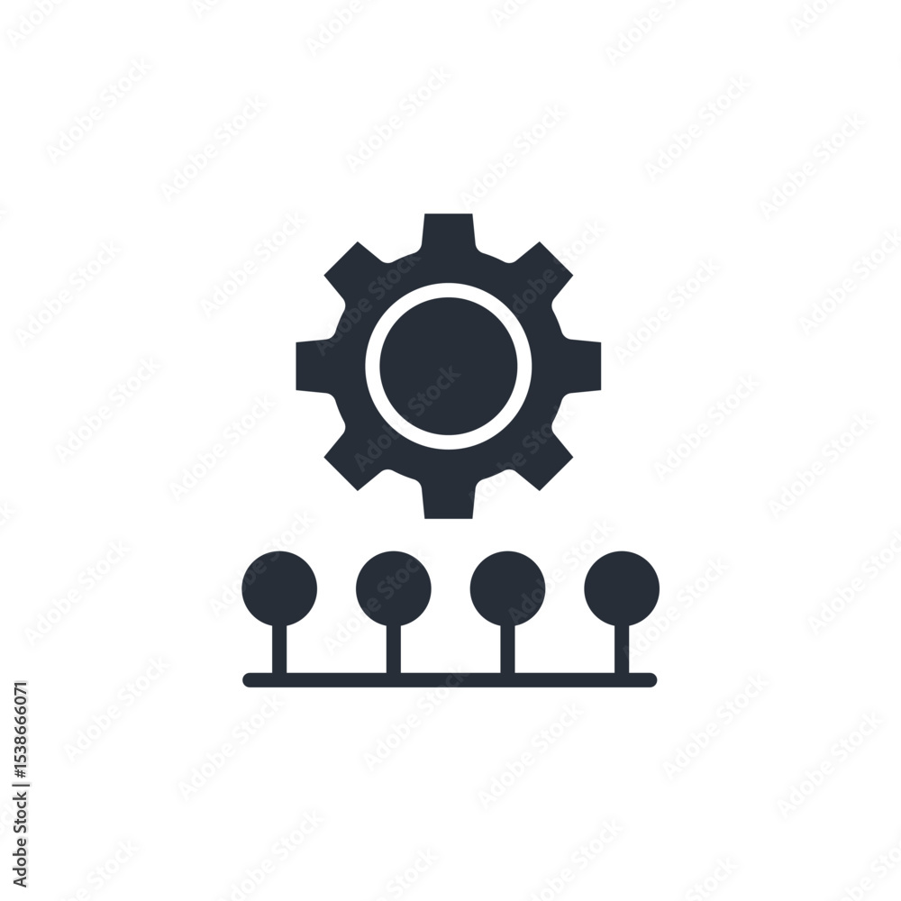 Poster engineering icon set.vector.editable stroke.linear style sign for use web design,logo.symbol illustr