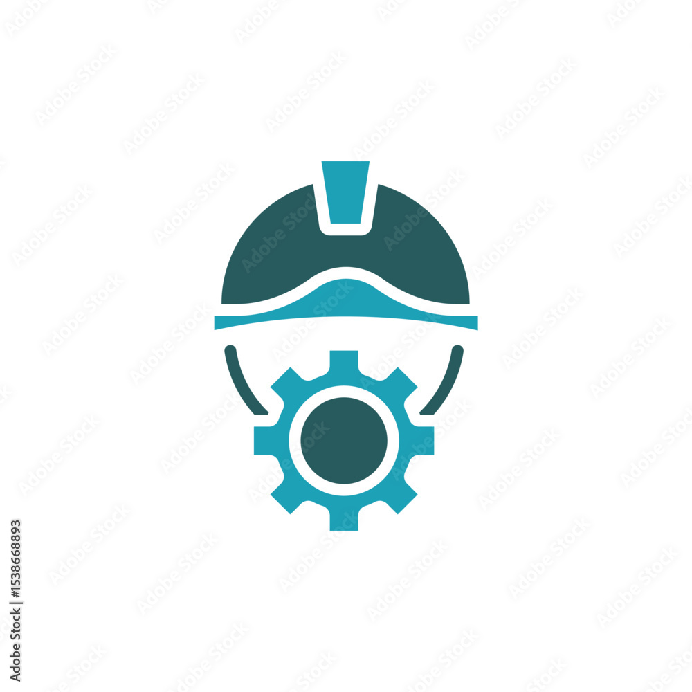 Poster worker icon. vector.editable stroke.linear style sign for use web design,logo.symbol illustration.