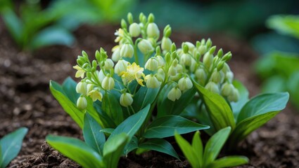 flower of a ginger plant displayed vividly against a blurred background