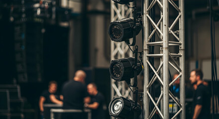 Concert Stage Lighting Equipment Setup Professional Show Business Event