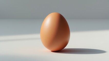 Egg isolated on white background with no shadows or reflections.