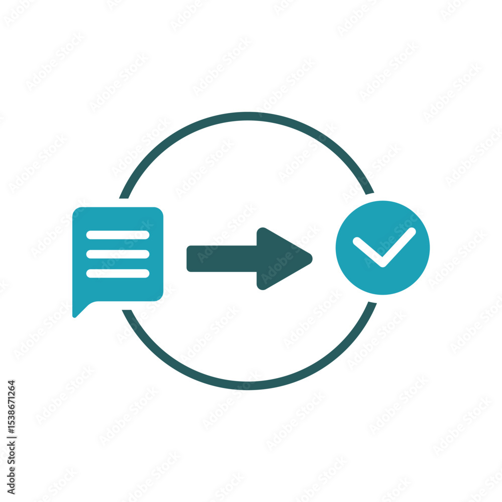 Fototapete problem solving icon. vector.editable stroke.linear style sign for use web design,logo.symbol illust