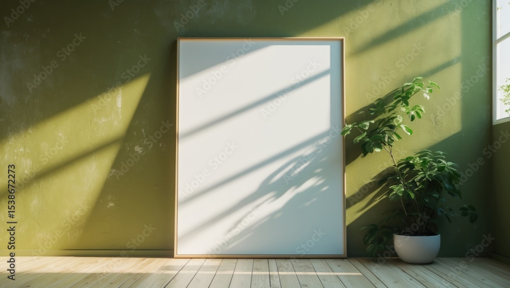 Poster Stylish Mockup of Empty Poster Frame in Environment