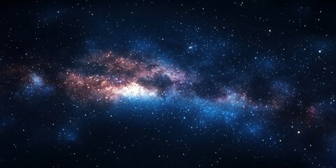 Fototapeta premium Vast expanse of the galaxy illuminated by countless stars and cosmic dust in a mesmerizing night sky