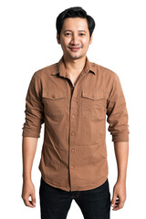 Portrait  handsome man  on white background