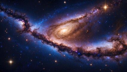 Galaxy. Image elements created with generative AI tools.