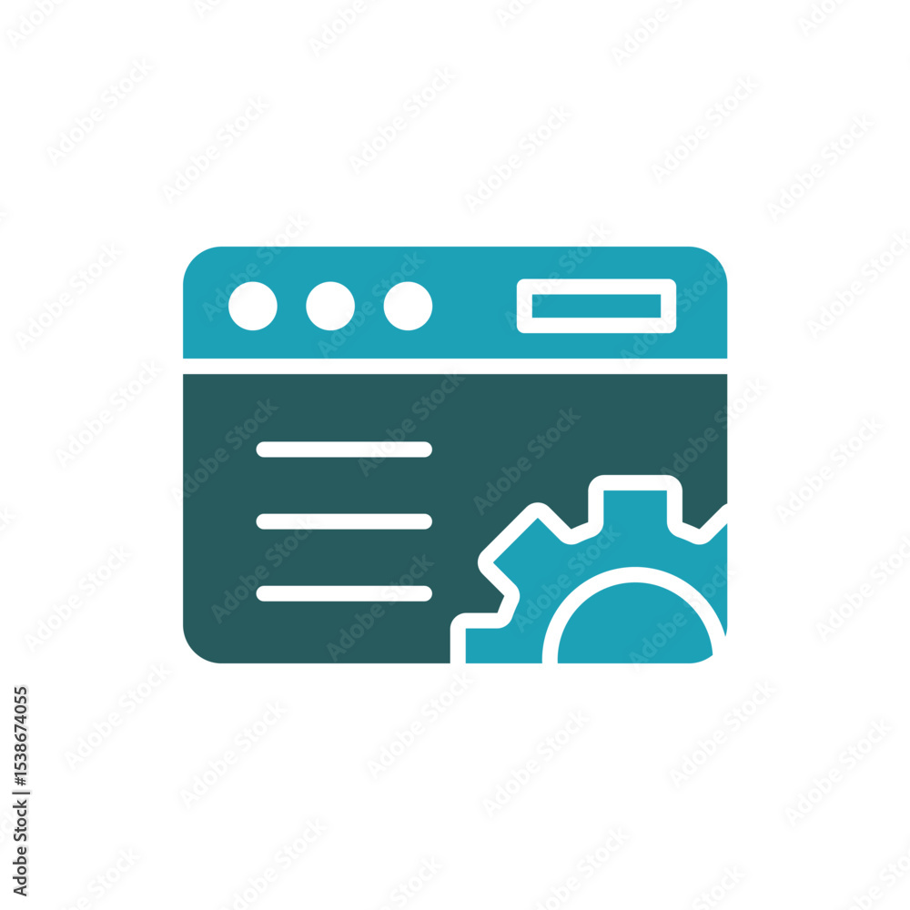 Poster it engineering icon. vector.editable stroke.linear style sign for use web design,logo.symbol illustr