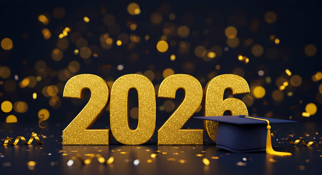 Celebrate Graduation 2026 Success Achievement Future Goals Dreams New Beginnings Class of 2026