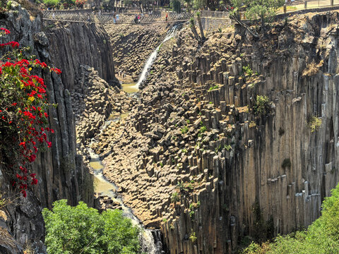 Prismas Basalticos in huasca, Hidalgo, M&eacute;xico 