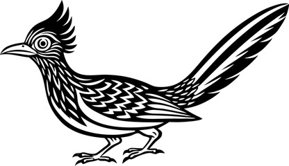 Roadrunner logo icon design. roadrunner logo silhouette, simple roadrunner logo