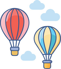 hot air balloon in the sky