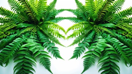 Fern flower isolated on transparent background showcasing its natural beauty and intricate details.