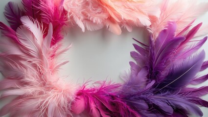 Feather frame showcasing a lightweight, delicate structure with fine details.