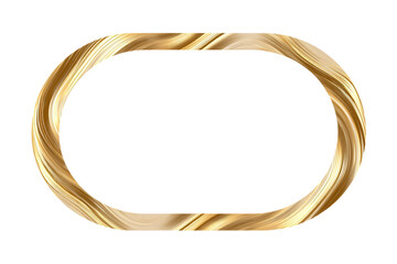 Elegant golden frame with swirling design for artistic display