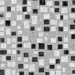 grey square terrazzo design element