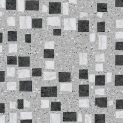 grey square terrazzo design element