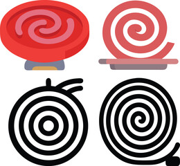 Smoke repellent mosquito repellent coil