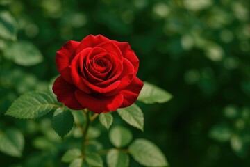 A stunning crimson blossom atop a plant