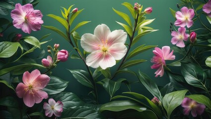 A stunning blossom set against a lush green backdrop