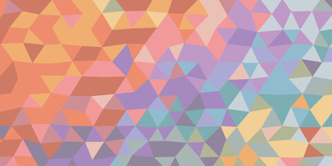Obraz premium Abstract Pastel Triangle Low Poly Geometric Background