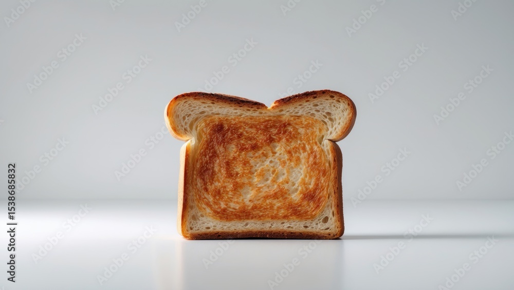 Poster whole wheat sliced bread on white background with clipping path