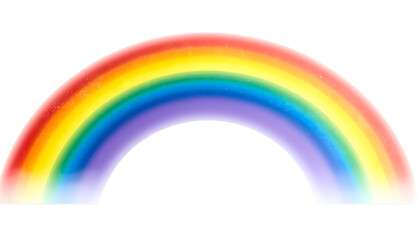 Vibrant Rainbow in the Sky: An artistic and stunning depiction of a brilliant rainbow arching across the sky. This vibrant illustration captures the magic and wonder of nature