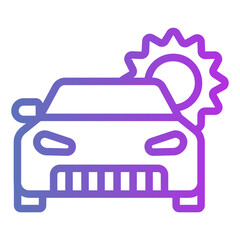 car Gradient icon