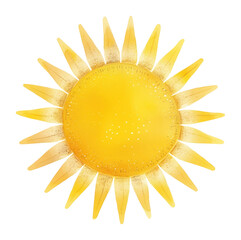 PNG Sun illustration watercolor art.