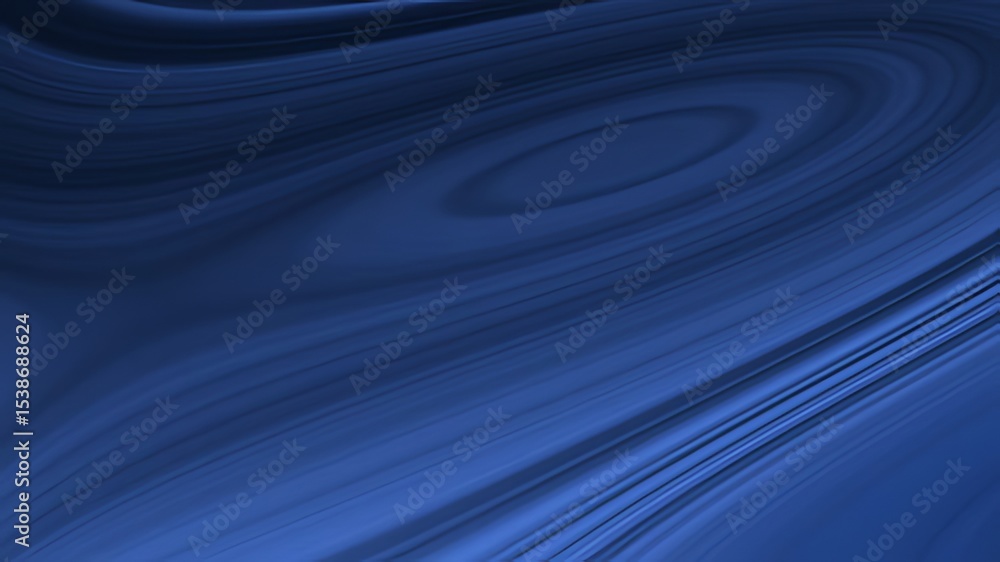 Poster deep blue abstract background with flowing lines.