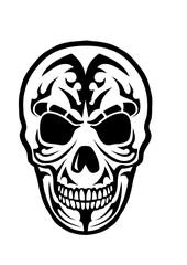 Tete de mort tribal crane