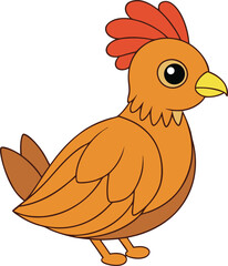 cartoon chicken vector